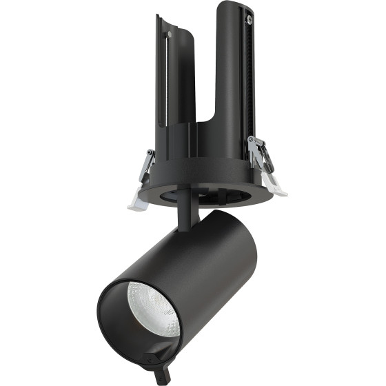 Aca Ai Meta Ii Recessed Black Aluminum Spot With Dual Sensor & Bluetooth 30W Cct 220-240V 36� D80x160mm - (4TR097D41)