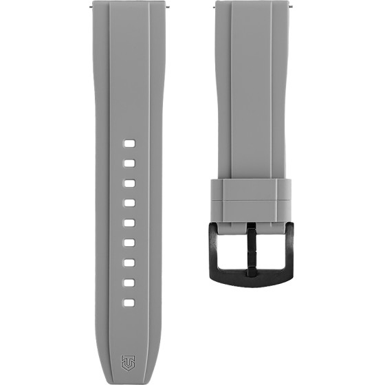Tactical Quick Release Silicone Band 24mm Grey - (57983130364)