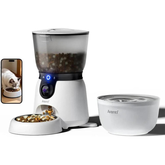 Arenti Pet Feeder2 Kit �� ������������ ������ 3MP & Smart Water Fountain - (MS251220001)