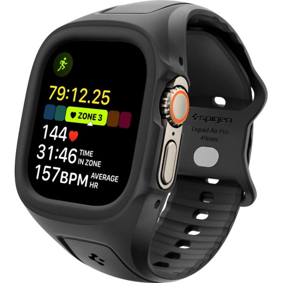 Spigen Liquid Air 'PRO' Apple Watch Ultra 1 / 2 / 3 (49 MM) Black - (ACS05463)
