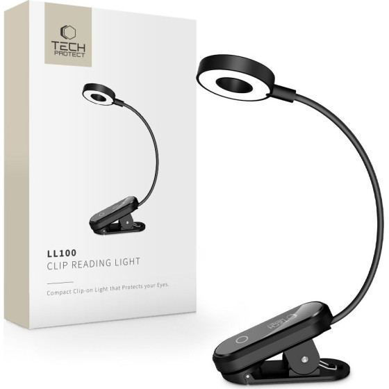 Tech-Protect LL100 Clip Reading Light BLACK