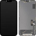 MP Lcd Display Module For Apple Iphone 14, Soft Oled Fhd 120Hz Ic Movable Version, Aftermarket, Black