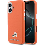 Karl Lagerfeld Case Apple Iphone 17, Pu K/C Heads Pins Magsafe /orange/ - KLHMP17S6PFKCLO
