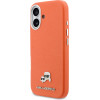 Karl Lagerfeld Case Apple Iphone 17, Pu K/C Heads Pins Magsafe /orange/ - KLHMP17S6PFKCLO