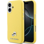 Karl Lagerfeld Case Apple Iphone 17, Pu K/C Heads Pins Magsafe /yellow/ - KLHMP17S6PFKCLY