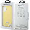 Karl Lagerfeld Case Apple Iphone 17, Pu K/C Heads Pins Magsafe /yellow/ - KLHMP17S6PFKCLY
