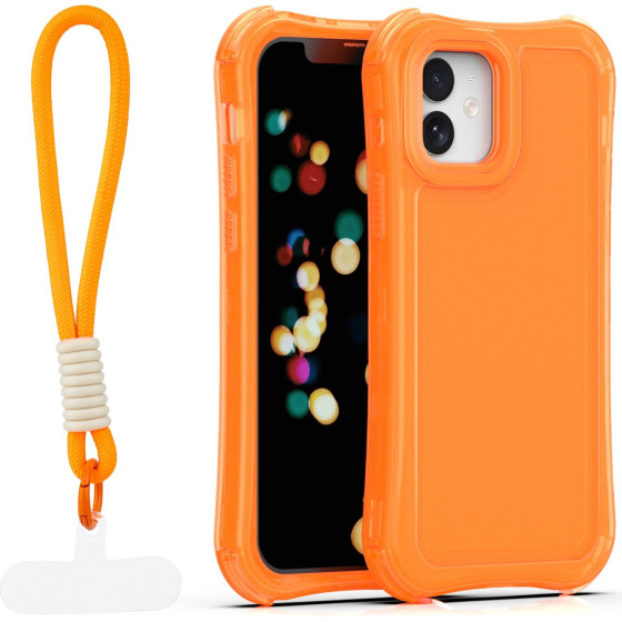 TFO Safepop Case With Strap For Iphone 12 / 12 Pro 6,1'' orange