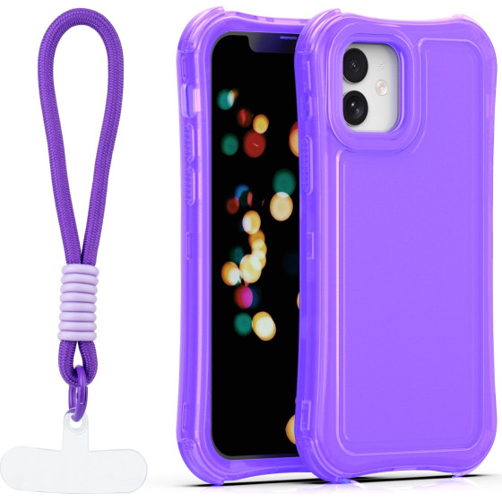 TFO Safepop Case With Strap For Iphone 12 / 12 Pro 6,1'' purple