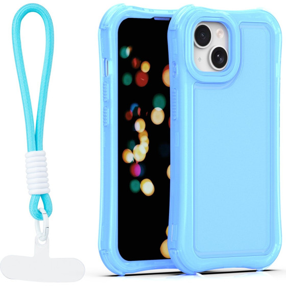 TFO Safepop Case With Strap For Iphone 13 6,1'' blue