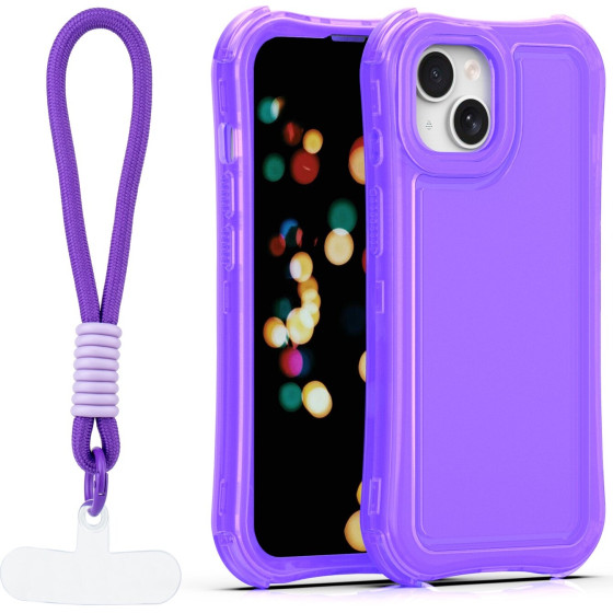 TFO Safepop Case With Strap For Iphone 13 6,1'' purple