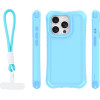TFO Safepop Case With Strap For Iphone 15 Pro 6,1'' blue
