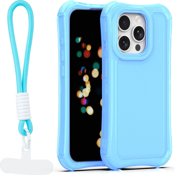 TFO Safepop Case With Strap For Iphone 15 Pro 6,1'' blue
