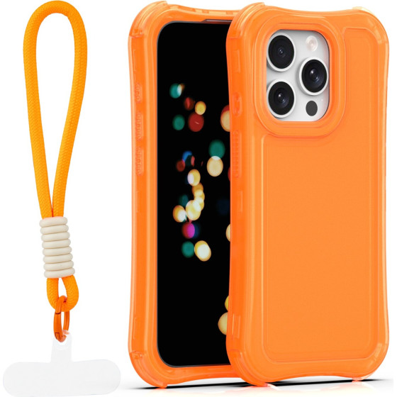 TFO Safepop Case With Strap For Iphone 15 Pro 6,1'' orange