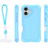 TFO Safepop Case With Strap For Iphone 16 6,1'' blue
