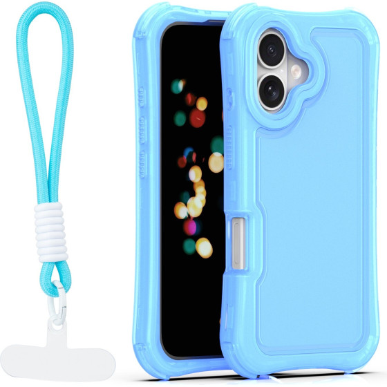 TFO Safepop Case With Strap For Iphone 16 6,1'' blue