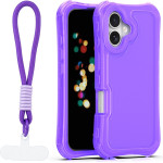 TFO Safepop Case With Strap For Iphone 16 6,1'' purple