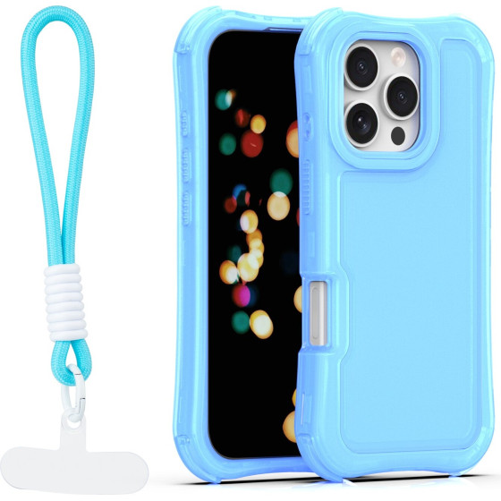 TFO Safepop Case With Strap For Iphone 16 Pro Max 6,9'' blue