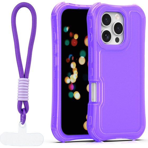 TFO Safepop Case With Strap For Iphone 16 Pro Max 6,9'' purple