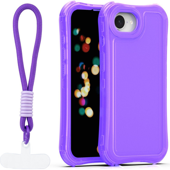 TFO Safepop Case With Strap For Iphone 16e / 17e purple
