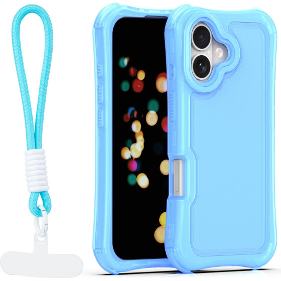 TFO Safepop Case With Strap For Iphone 17 6,3'' blue