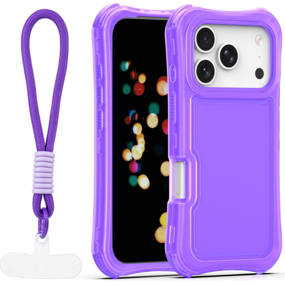 TFO Safepop Case With Strap For Iphone 17 Pro Max 6,9'' purple