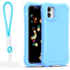TFO Safepop Case With Strap For Iphone 11 blue