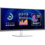 Dell 86,4cm/34'' (3440x1440) P3424WE Wqhd Ips Curved 21:9 60Hz 5ms Hdmi Dp USB-Hub Vesa Black/Silver - (DELL-P3424WE)