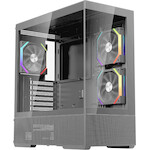 1sTplayer Case Atx - Crystal Vision CV7 Black - 5 x 120 Mm Included - (CV7-BK-2FAR-2FH7R-1FH7)