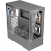1sTplayer Case Atx - Crystal Vision CV7 Black - 5 x 120 Mm Included - (CV7-BK-2FAR-2FH7R-1FH7)