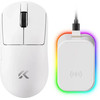 MCHOSE A7 V2 Ultra White - Wireless Gaming Mouse - Dual 8K, Omron Mechanical - (HW-A7V2-6)