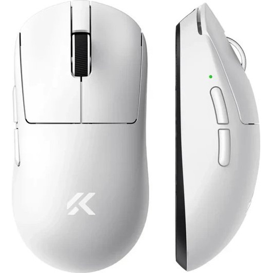 MCHOSE A7 V2 Ultra White - Wireless Gaming Mouse - Dual 8K, Omron Mechanical - (HW-A7V2-6)