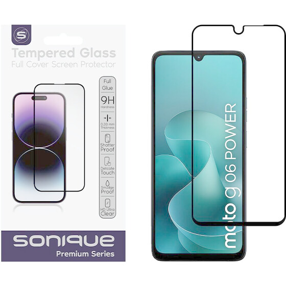 Sonique Hardy Glass Premium Series Hd Full Cover 9H Motorola Moto G06 4G / Moto G06 Power 4G �����