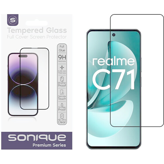 Sonique Hardy Glass Premium Series Hd Full Cover 9H Realme C71 4G �����