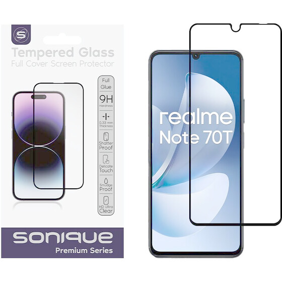 Sonique Hardy Glass Premium Series Hd Full Cover 9H Realme Note 70T 4G �����