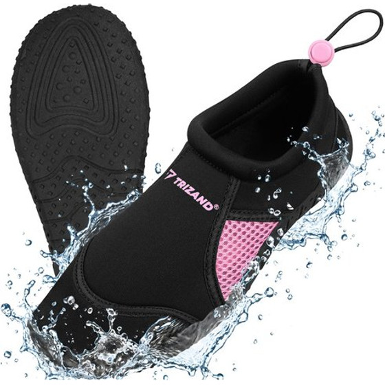 Trizand Water Shoes Black-Pink - Size 39 5mm - (19086-0)