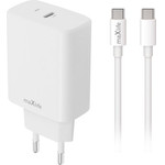 Maxlife Travel Fast Charger Pd Qc 30W + Data Cable Type C White - (MXTC-10-30CC)