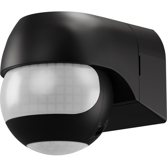 Goobay 2-Zone Motion Detector, Tiltable/Swivelling, Black - (79597)