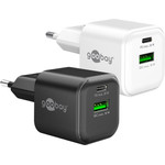 Goobay 20 W USB-C Pd Gan Dual Fast Charger White White - (79621)