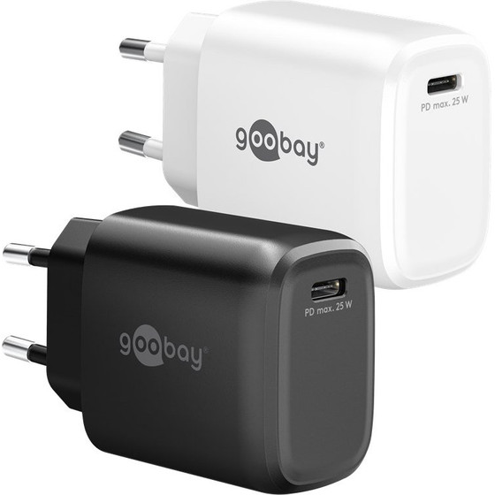 Goobay 25 W USB-C Pd Gan Fast Charger White White - (79623)