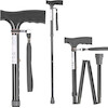 ActionMed Folding walking stick black - (LI100AM)