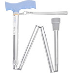 ActionMed Folding walking stick silver - (LI101AM)