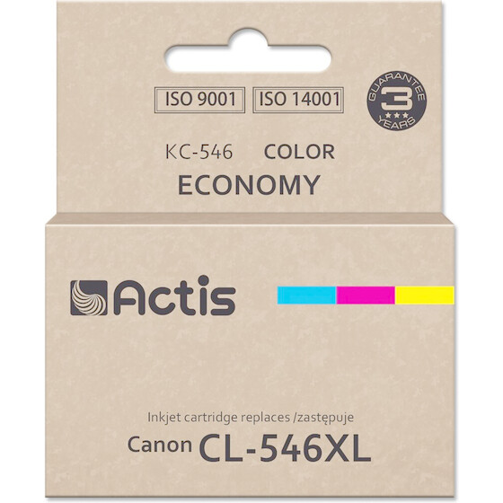 ACTIS Ink (Canon CL-546XL replacement; Supreme; 15 ml; 180 pages; magenta, cyan, yellow). - (KC-546)