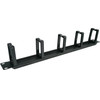 ALANTEC 1U 19'' Cable Organizer With Brushed grommet, 5 Plastic Holders - (PK048)