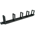 ALANTEC 1U 19'' Cable Organizer With Brushed grommet, 5 Plastic Holders - (PK048)