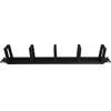 ALANTEC 1U 19'' Cable Organizer With Brushed grommet, 5 Plastic Holders - (PK048)
