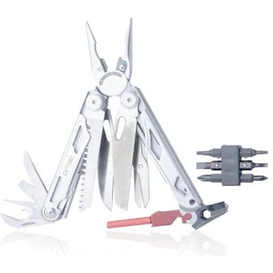 AZYMUT Giewon Fs Multitool - Fire Starter - 19 Tools - Flint + Whistle + Belt Holster - (H2038A)
