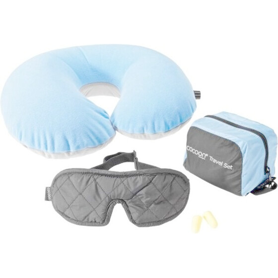 COCOON Travel Set (3 pieces), Light blue/Black - (TSL1T)