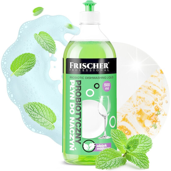 FRISCHER Dishwashing Liquid With Peppermint oil, 500 Ml - (FR00091_500_amz_pl)