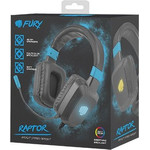 FURY headphones/Headset Wired Head-Band Gaming Black, Blue - (NFU-1584)