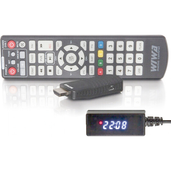 DVB-T/T2 H.265 MINI LED Tuner - (WIWA)